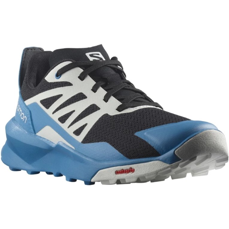 Blue / Black Salomon Patrol Kids' Hiking Shoes | IE JL1364